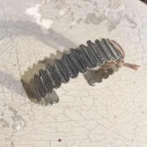 Silver Feather Cuff